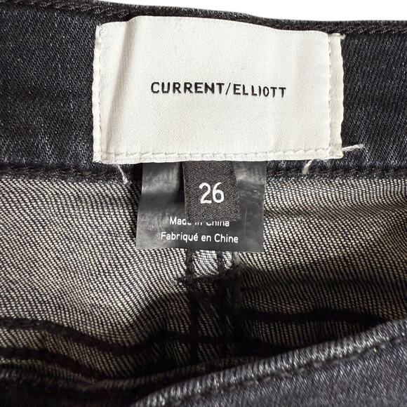 Current/Elliott black skinny jeans two year destroy sz 26x26 - Picture 4 of 8